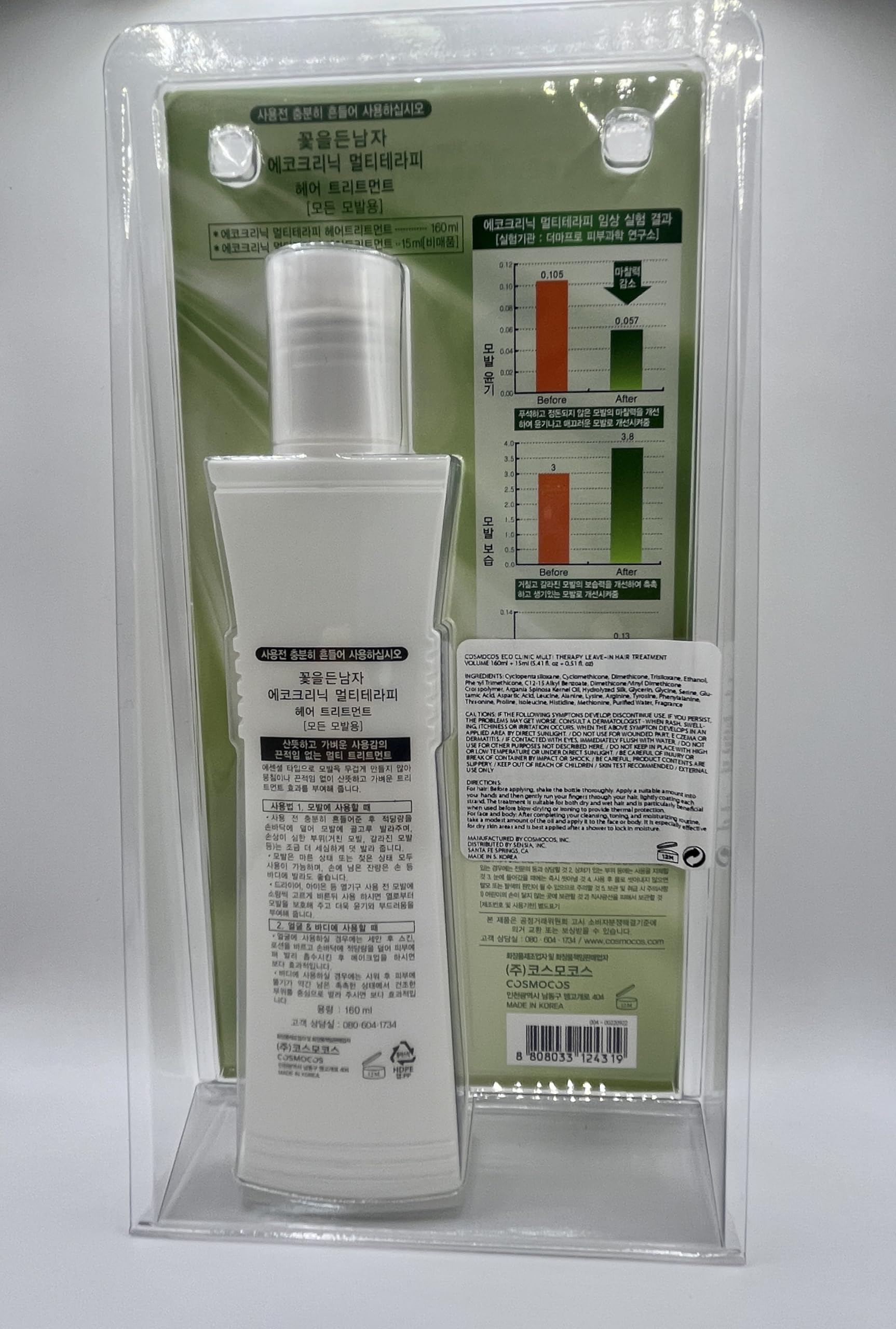 COSMOCOS brillance cheveux, aspect soyeux