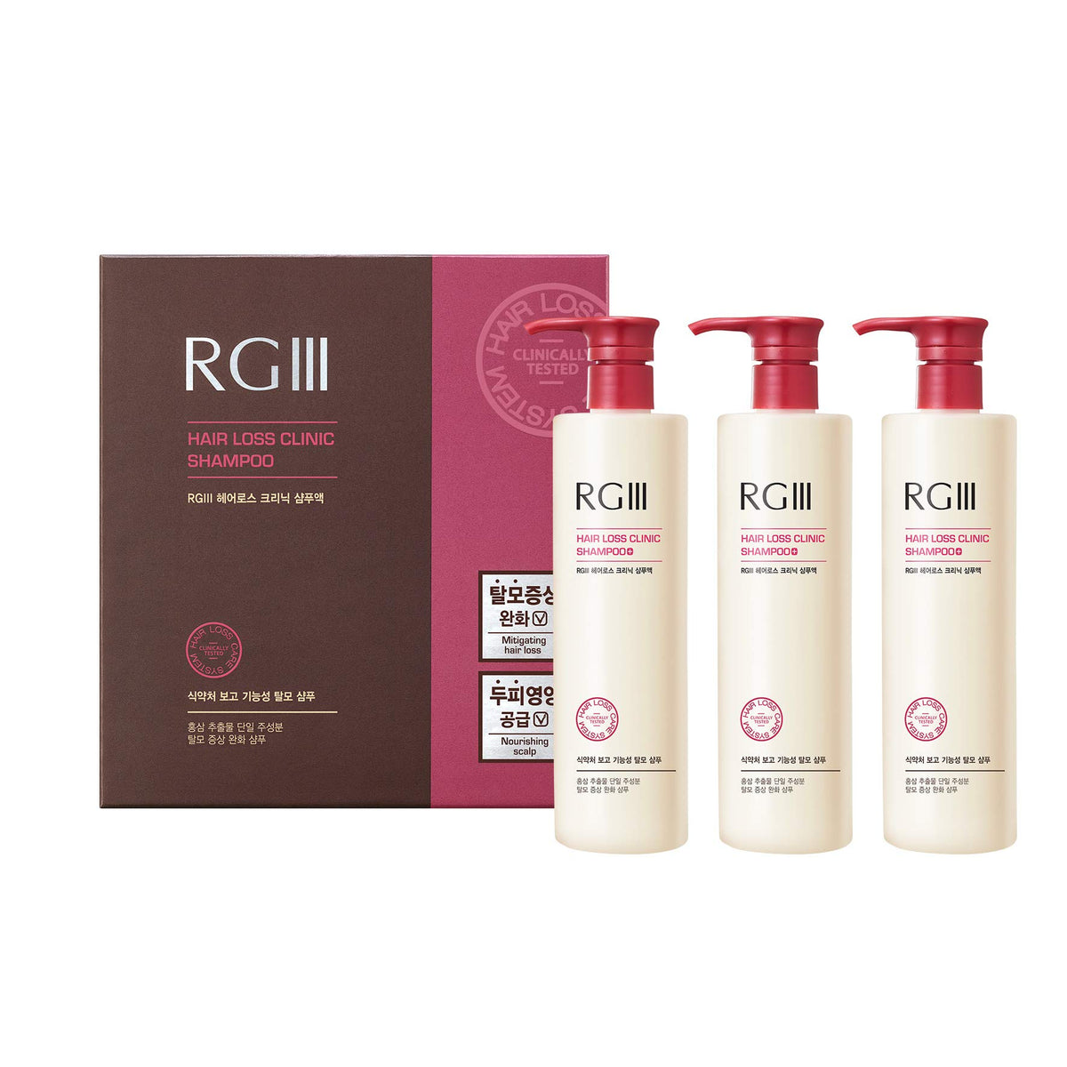 COSMOCOS RGIII Shampooing: bouteille prête à l’emploi pour fortifier les cheveux