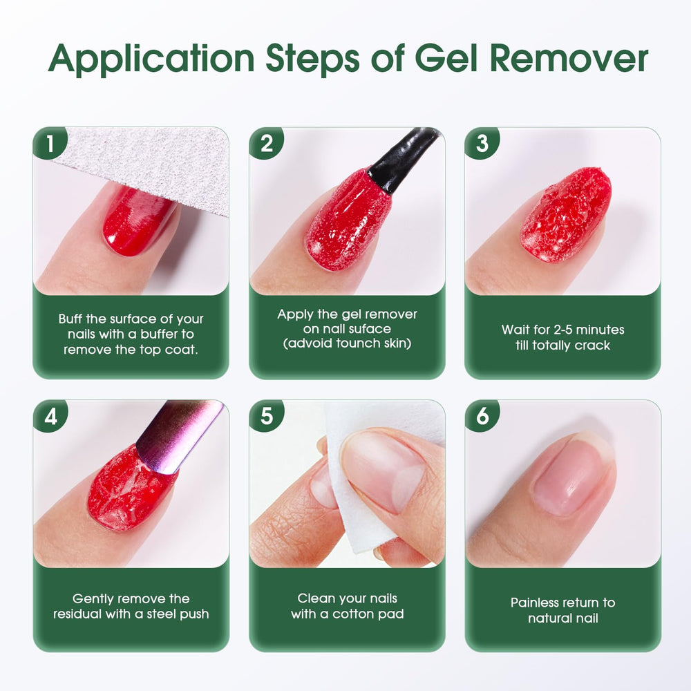 COSMOO démaquillant gel pour ongles – manipulation confortable et pratique à la maison.