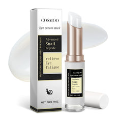 COSMOO peptide escargot bâton yeux application: apaise les poches et rafraîchit le regard.