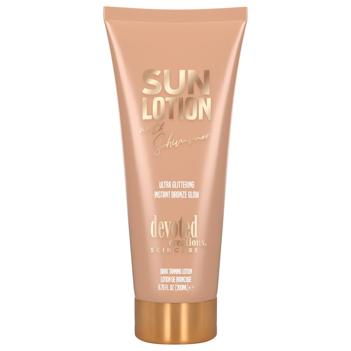 CosmoSun par Cosmopolitan - bouteille scintillante pour bronzer instantané lors d'une soirée.