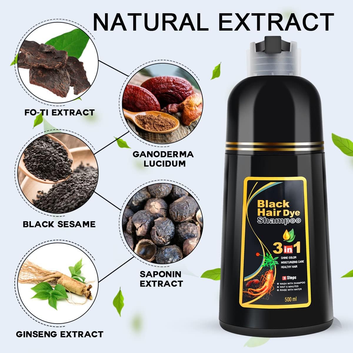 Cosmpro formule a base de plantes nourrit les cheveux.