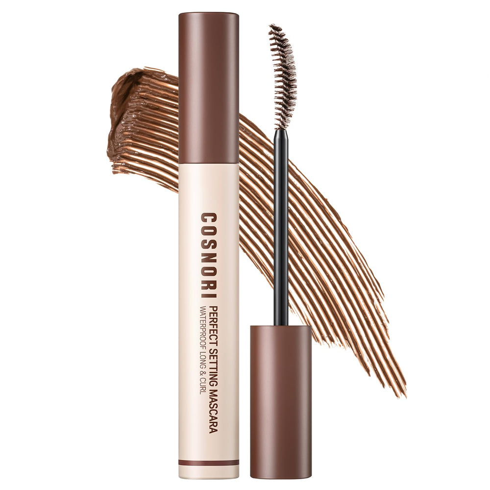 COSNORI Mascara imperméable brun doux emballage élégant prêt pour le rangement