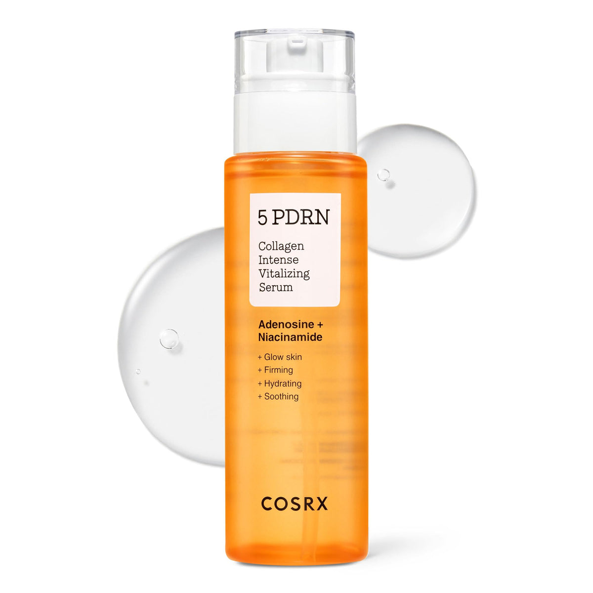 COSRX 5 PDRN sérum - flacon principal, peau plus ferme et éclatante.