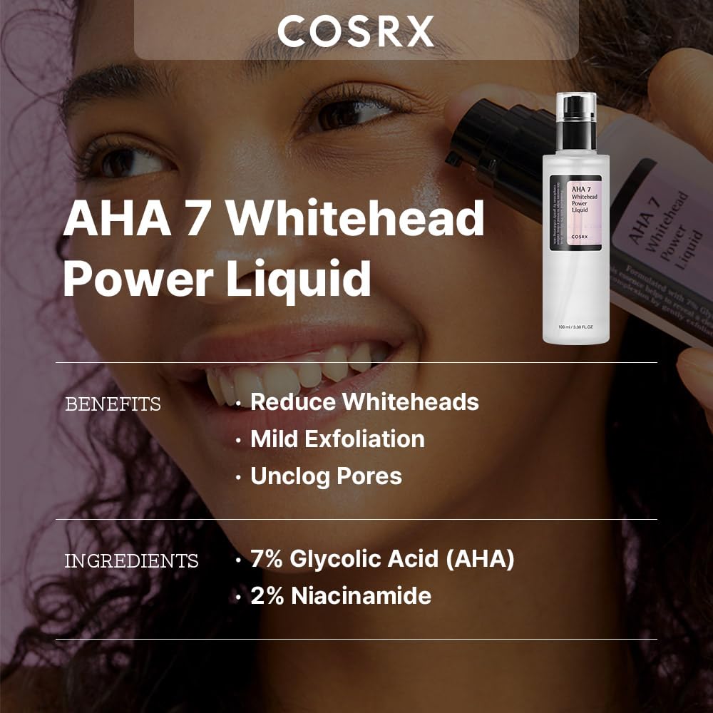 CosRX 7% acide glycolique - Application visage en vue