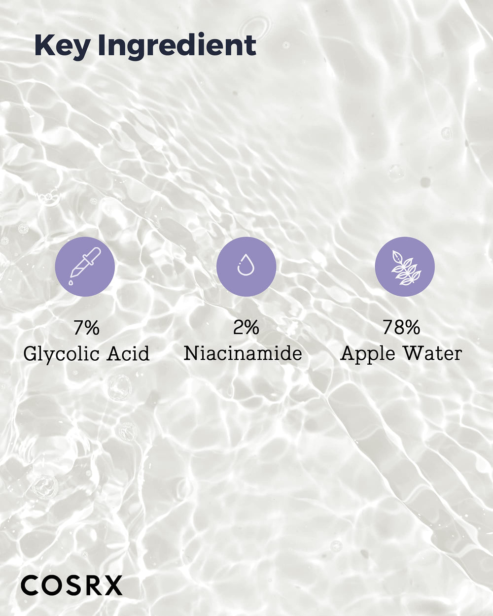 CosRX 7% acide glycolique - Pores minimisés et teint clair