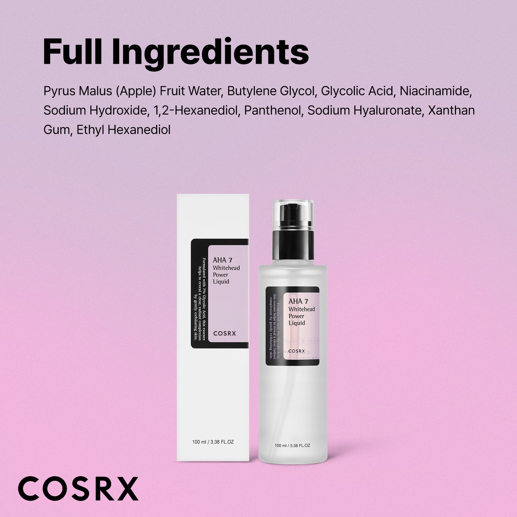 COSRX toner packaging box with label visible for product authenticity.