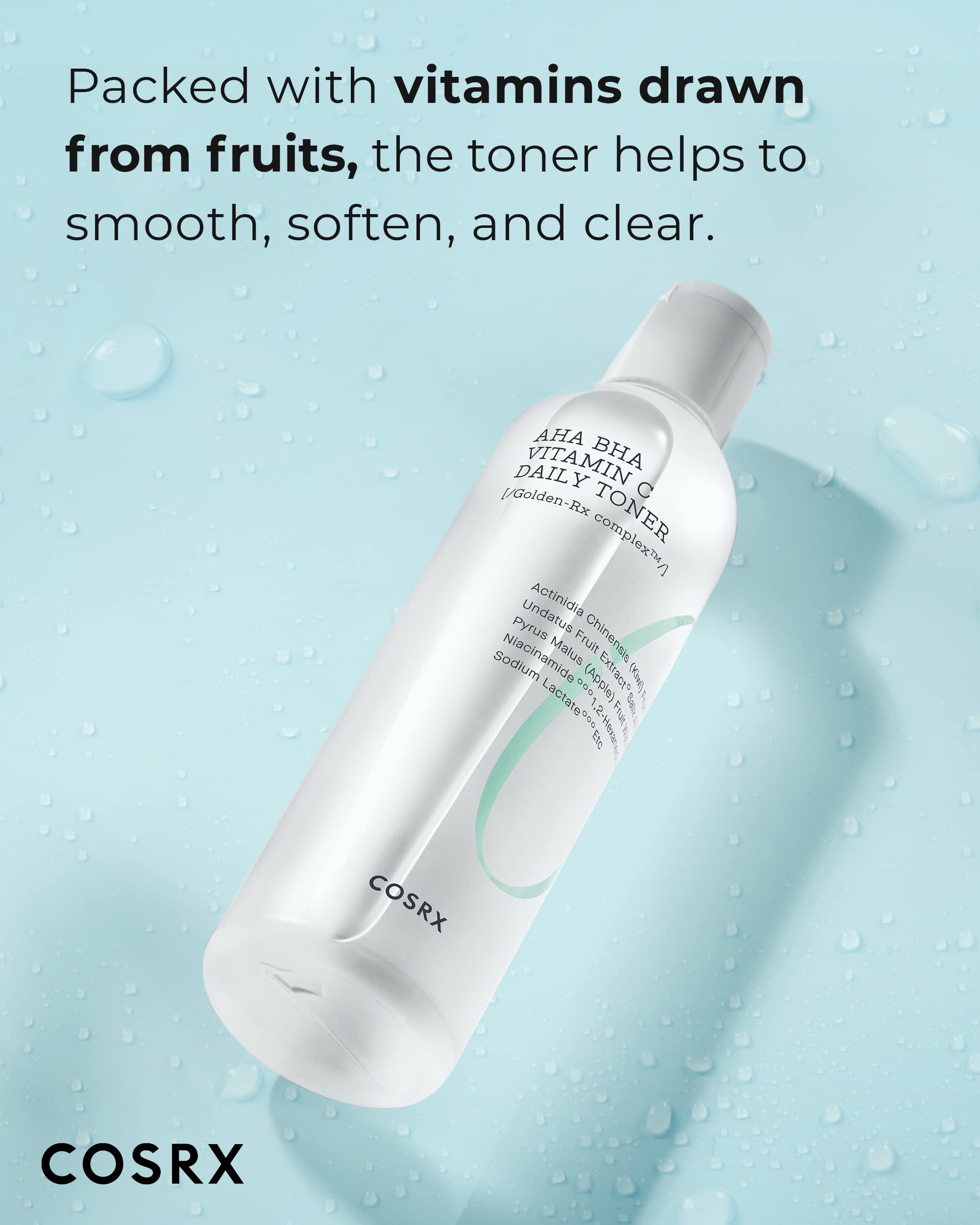 COSRX ABC Daily Toner, texture légère prête à l application quotidienne.