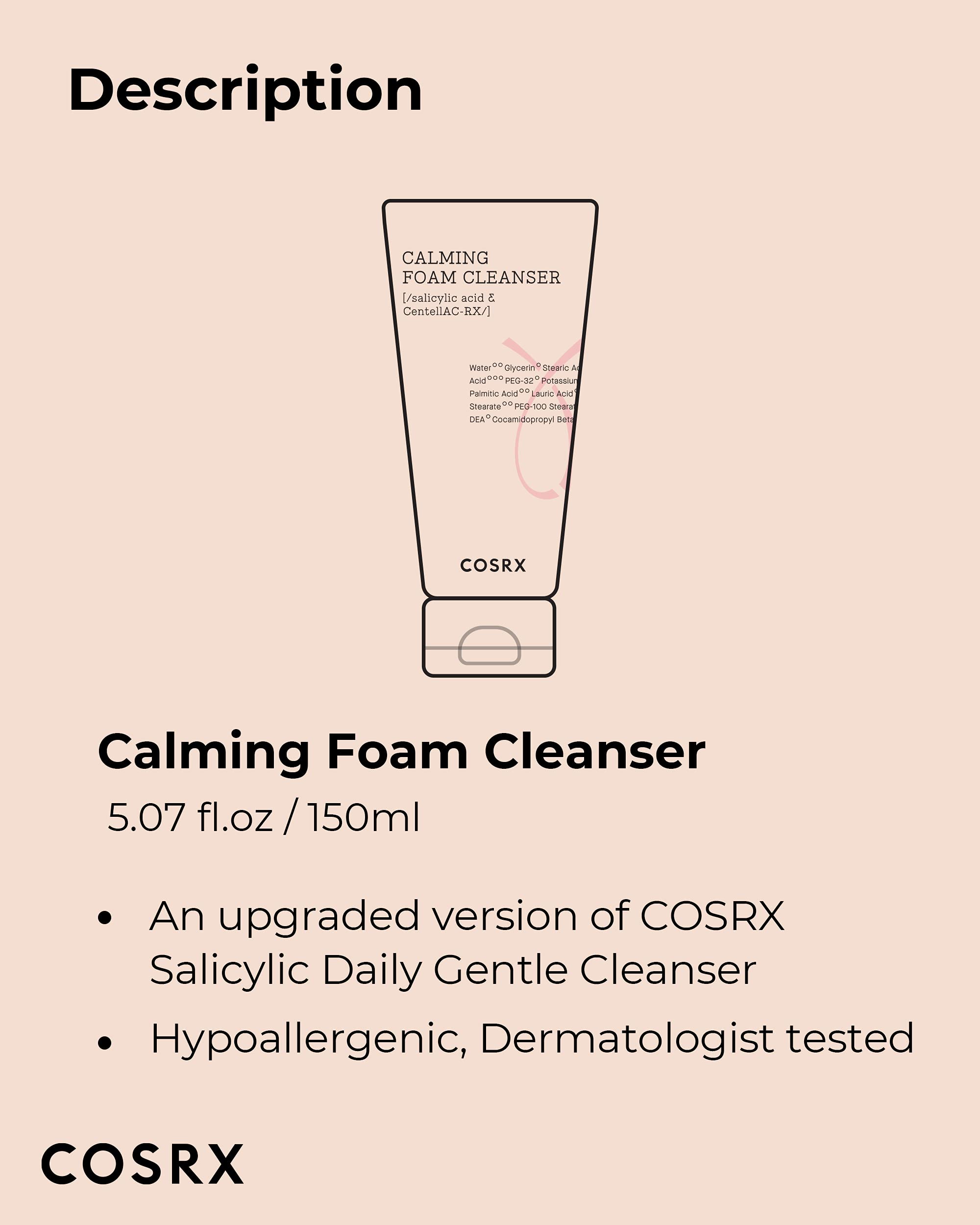 COSRX Nettoyant Mousse doux et efficace pour une routine quotidienne.