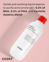 Texture du COSRX LIQUIDE APAISANT DOUX, application douce et légère.