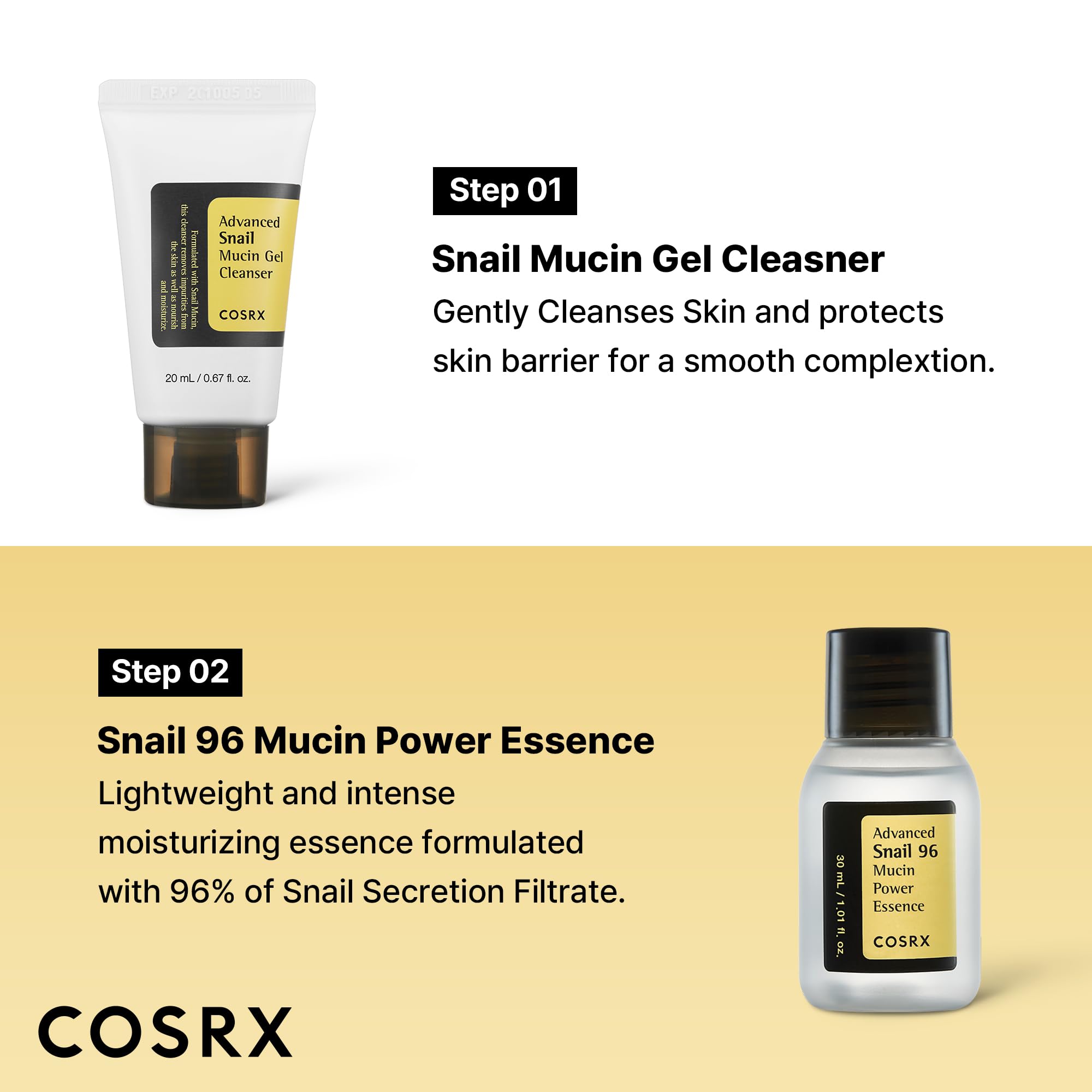 COSRX All About Snail Mucin All In One Cream, répare et apaise la peau.