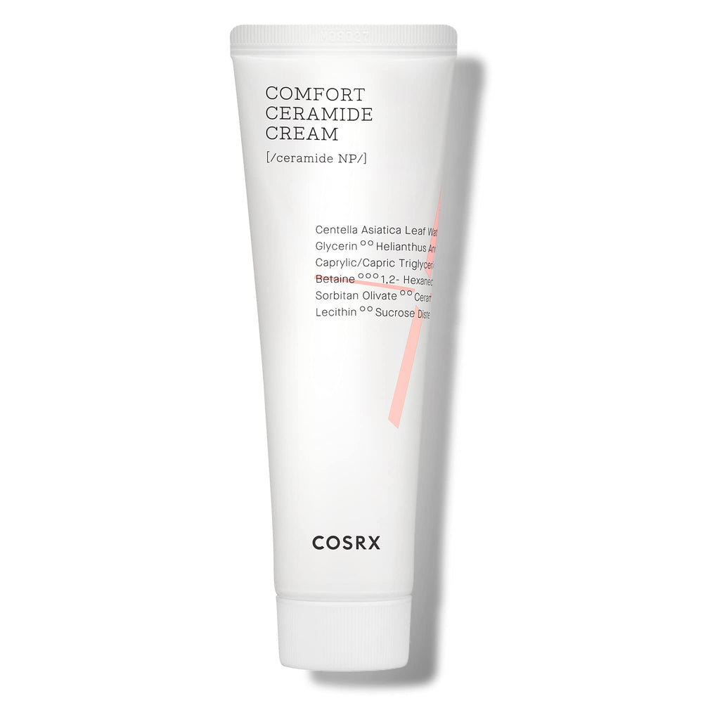 COSRX Balancium Comfort Ceramide Cream – Bouteille présente, hydratation durable pour peau souple.