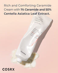 COSRX Balancium Comfort Ceramide Cream – Texture crème qui nourrit profondément et apaise.