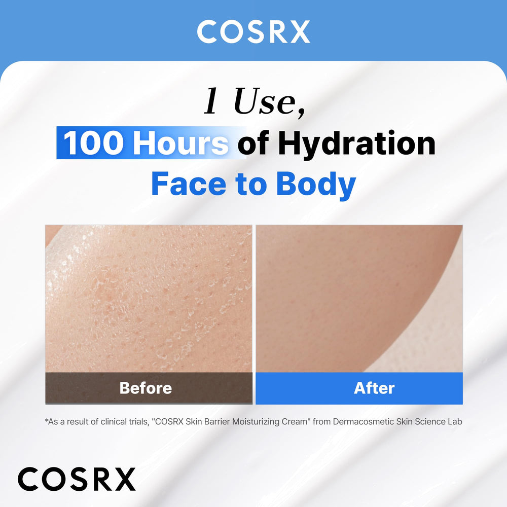 COSRX Crème Barrière avec céramides et acide hyaluronique renforce la barrière.