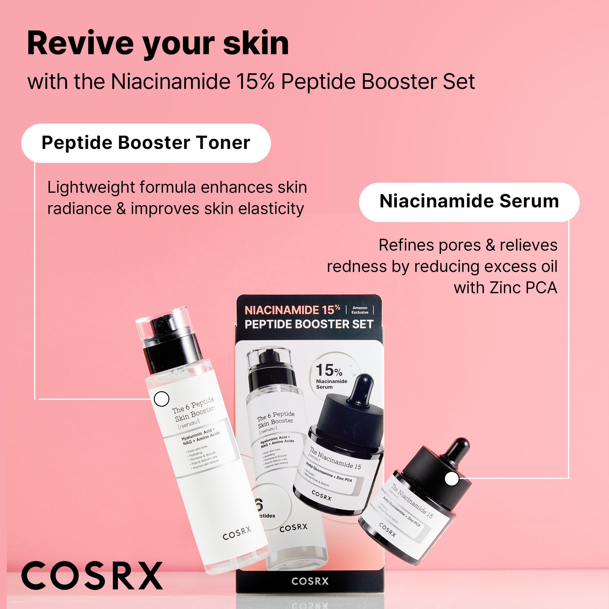 COSRX Boîte coffret visuel, présentation soignée du coffret cadeau.