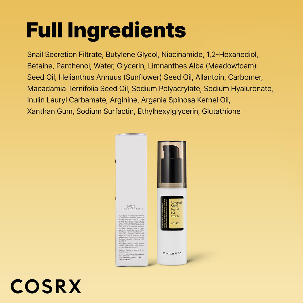 COSRX soin yeux peut être utilisé sur d'autres zones du visage.