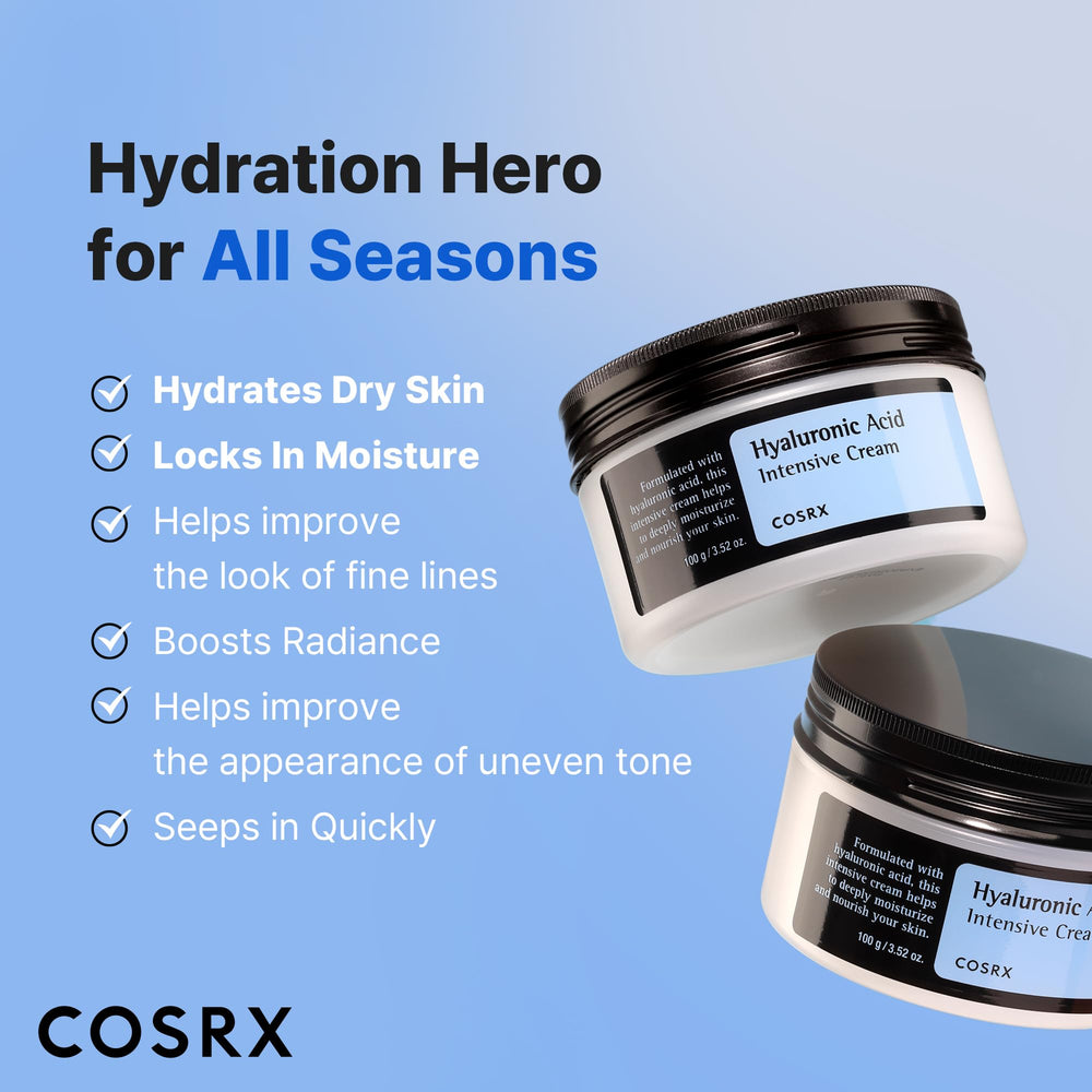 COSRX Acide hyaluronique, ingrédient clé pour l’hydratation de la peau.