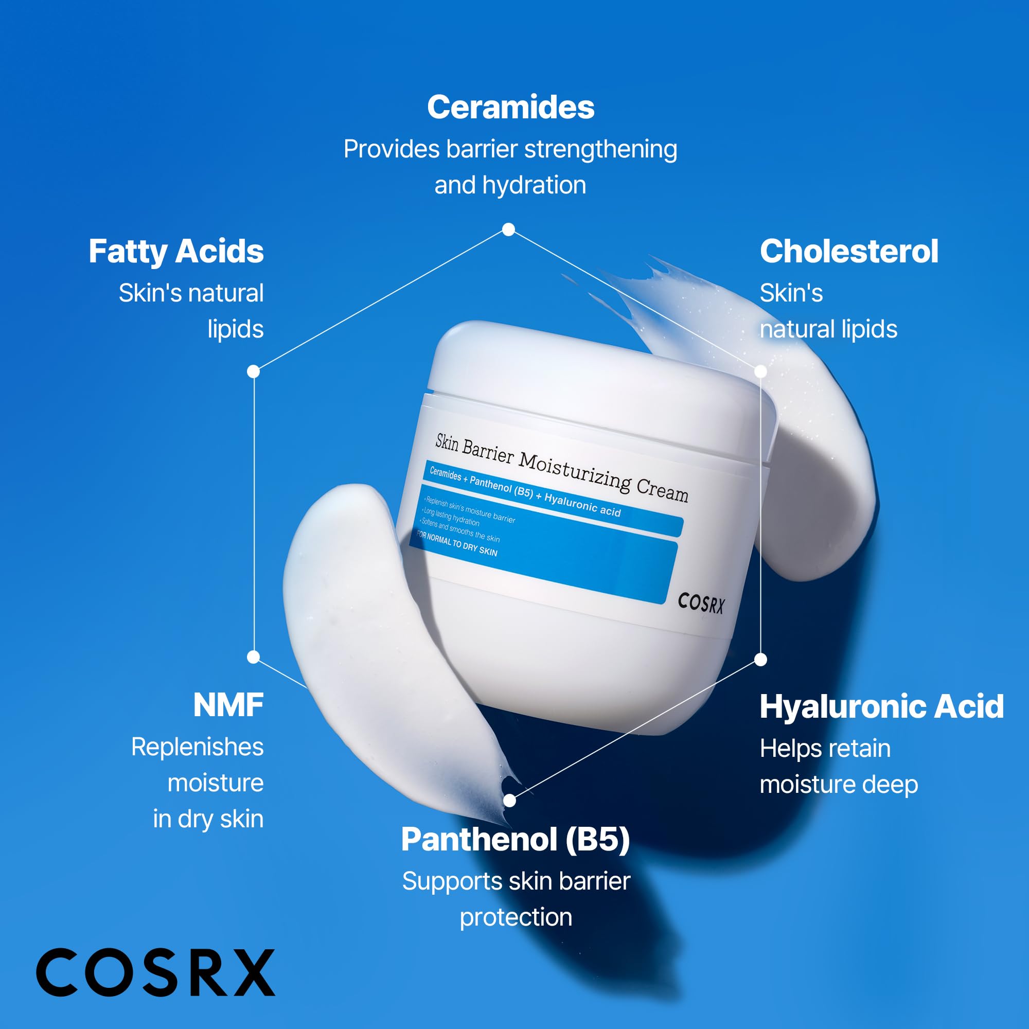 COSRX Crème non comédogène pour visage et corps au quotidien.