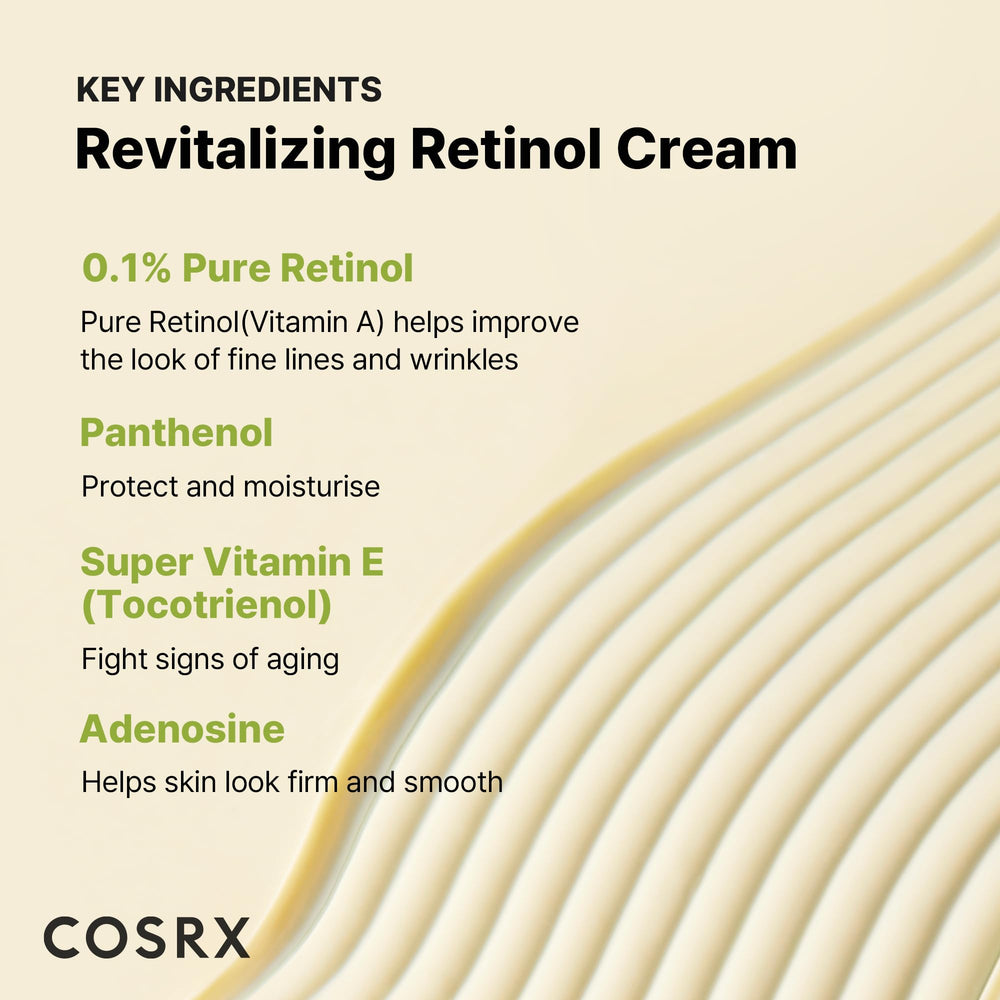 COSRX Crème Rétinol 0,1% – application douce sur le visage