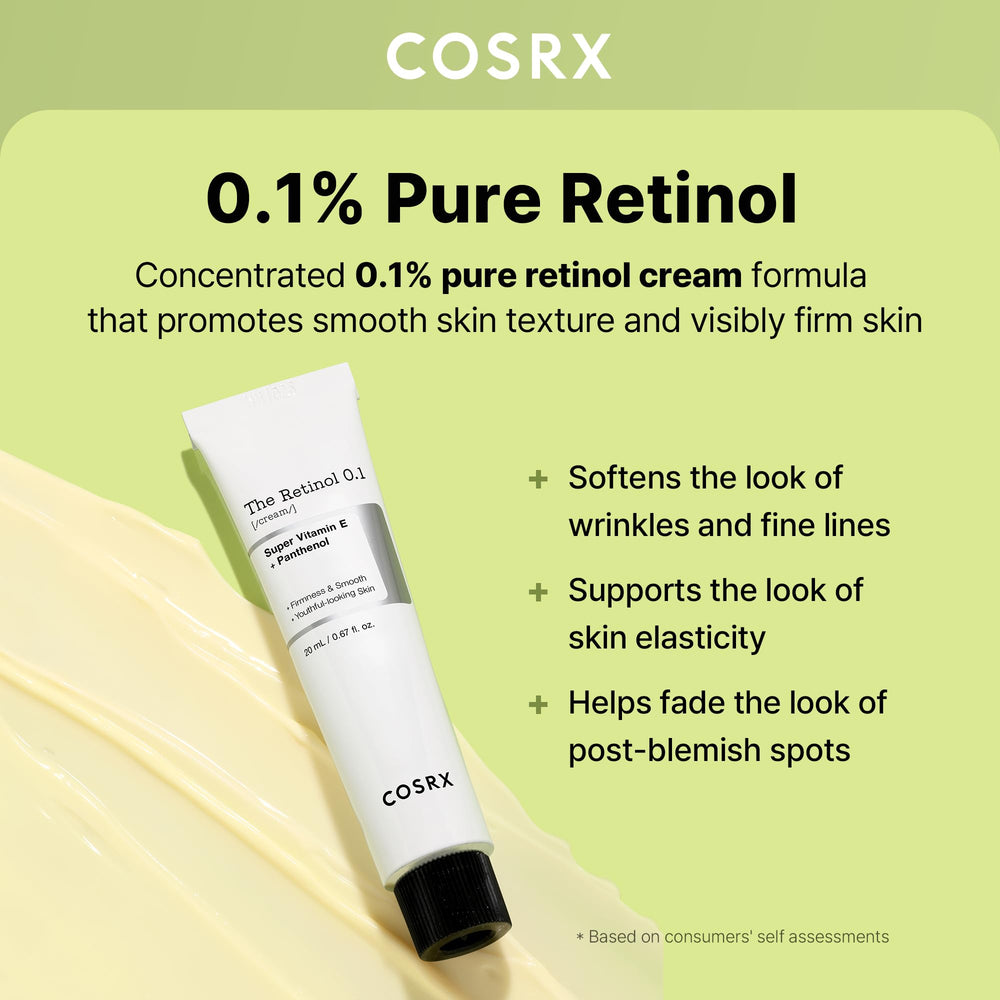 COSRX Crème Rétinol 0,1% – emballage élégant pour routine anti-âge