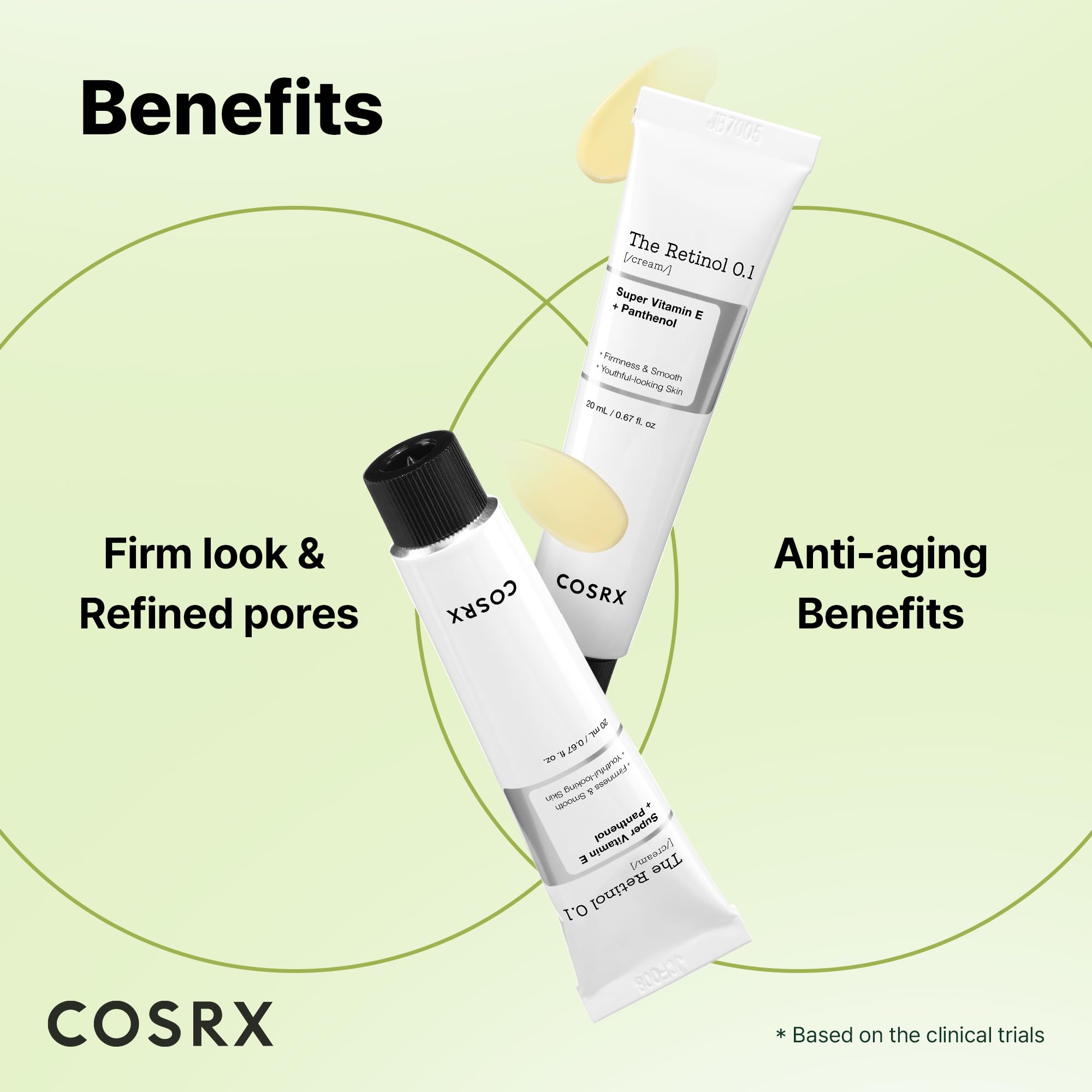 COSRX Crème Rétinol 0,1% – texture onctueuse prête à être appliquée