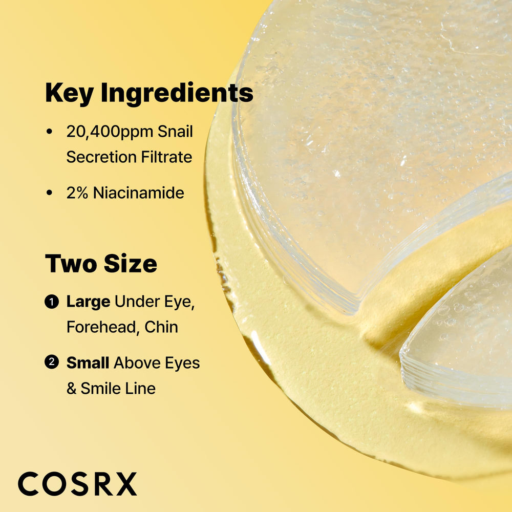 Cosrx masque yeux: deux tailles pour un ajustement précis