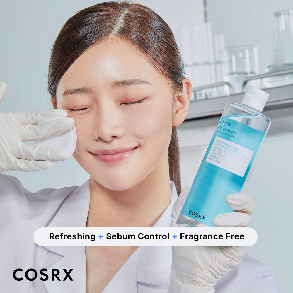 Cosrx eau micellaire Niacinamide, emballage simple et pratique