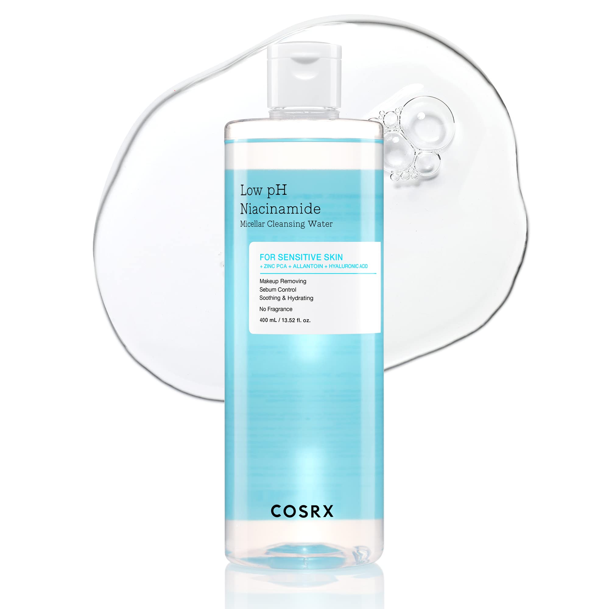 Cosrx eau micellaire Niacinamide, bouteille 400 ml pour nettoyage en douceur
