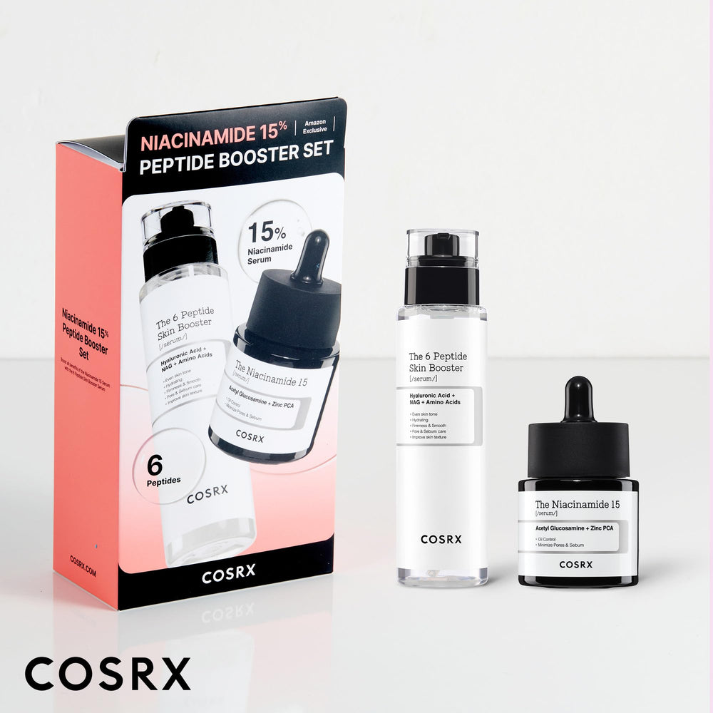 COSRX PeptideTon booster, visuel d’élasticité et radiance dans le soin.