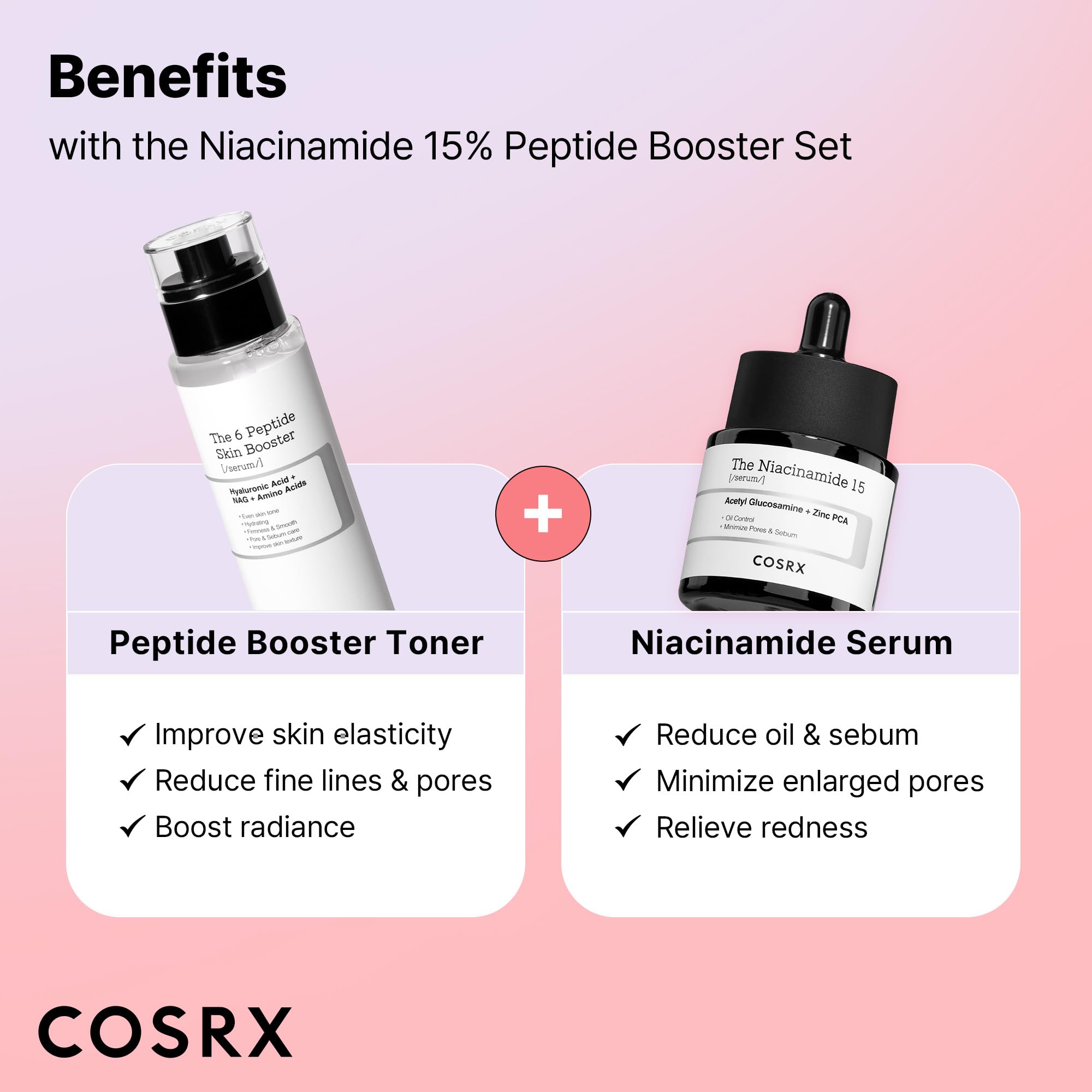 COSRX Ensemble soin quotidien, visuel du coffret pour routine complète.