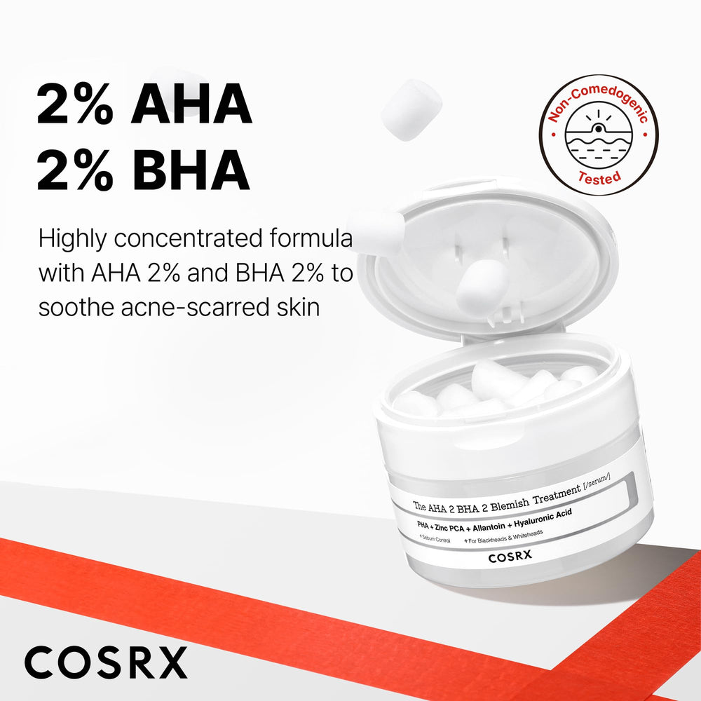 COSRX formule douce hypoallergénique adaptée aux peaux sensibles.
