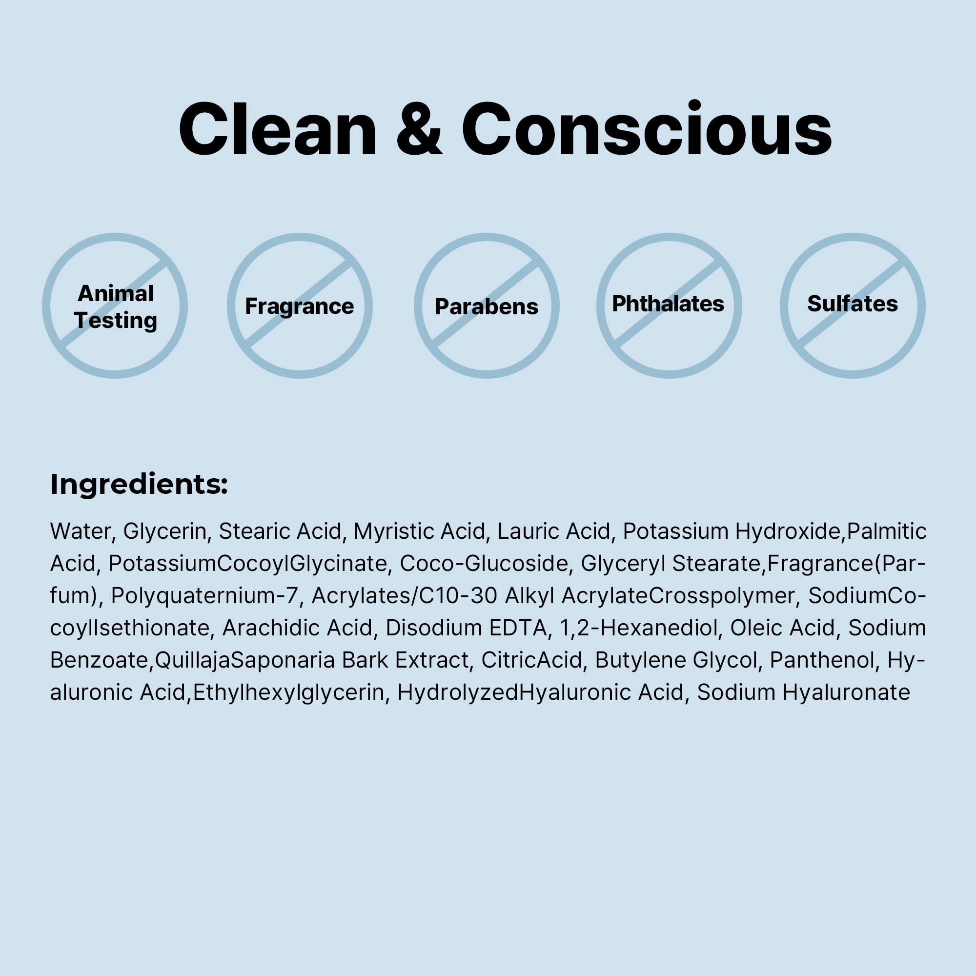Formule à pH équilibré qui prépare la peau à la routine.