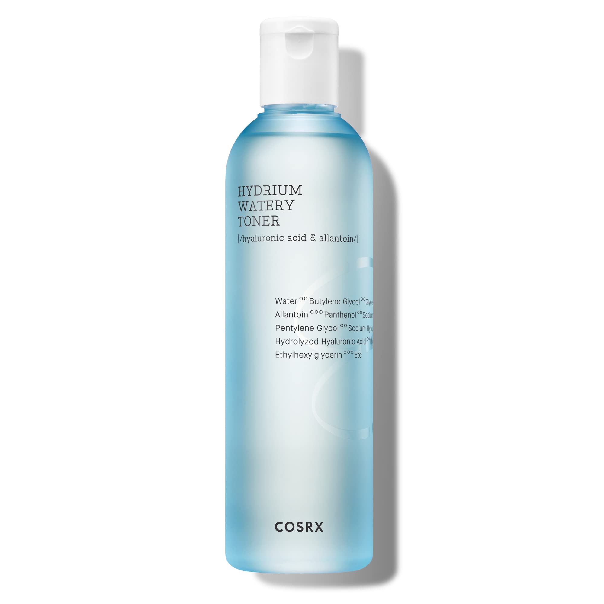 COSRX Hydrium Watery Toner, bouteille transparente, hydratation légère pour peau sensible