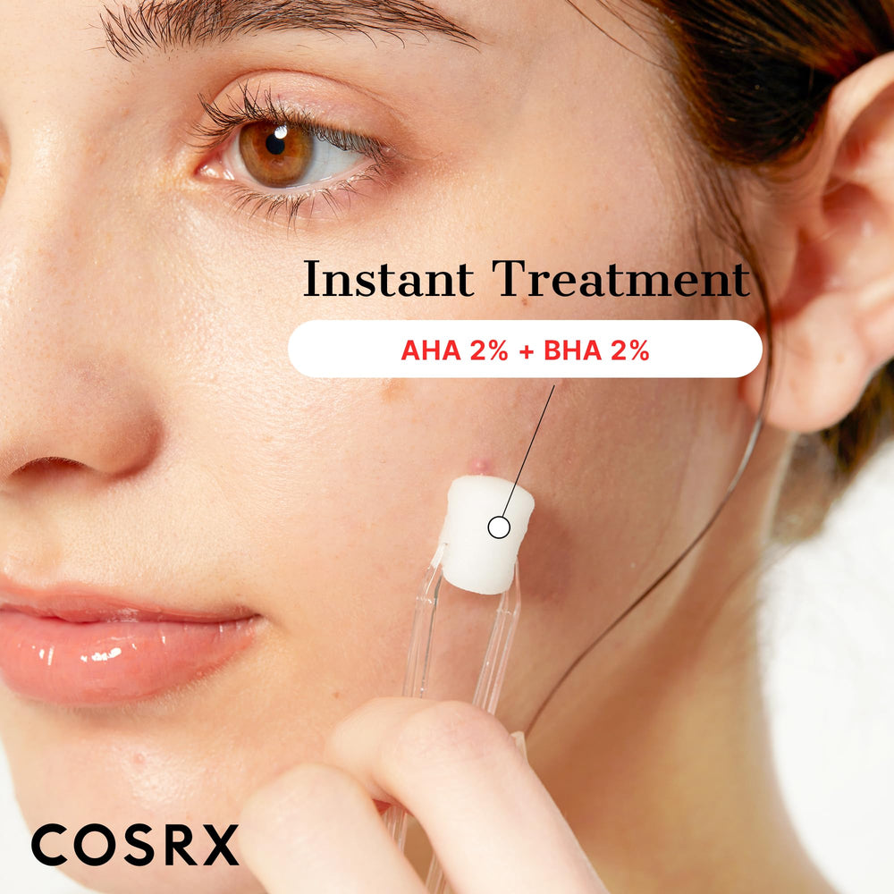 COSRX imperfections clarifiées grâce à une formule douce et non irritante.