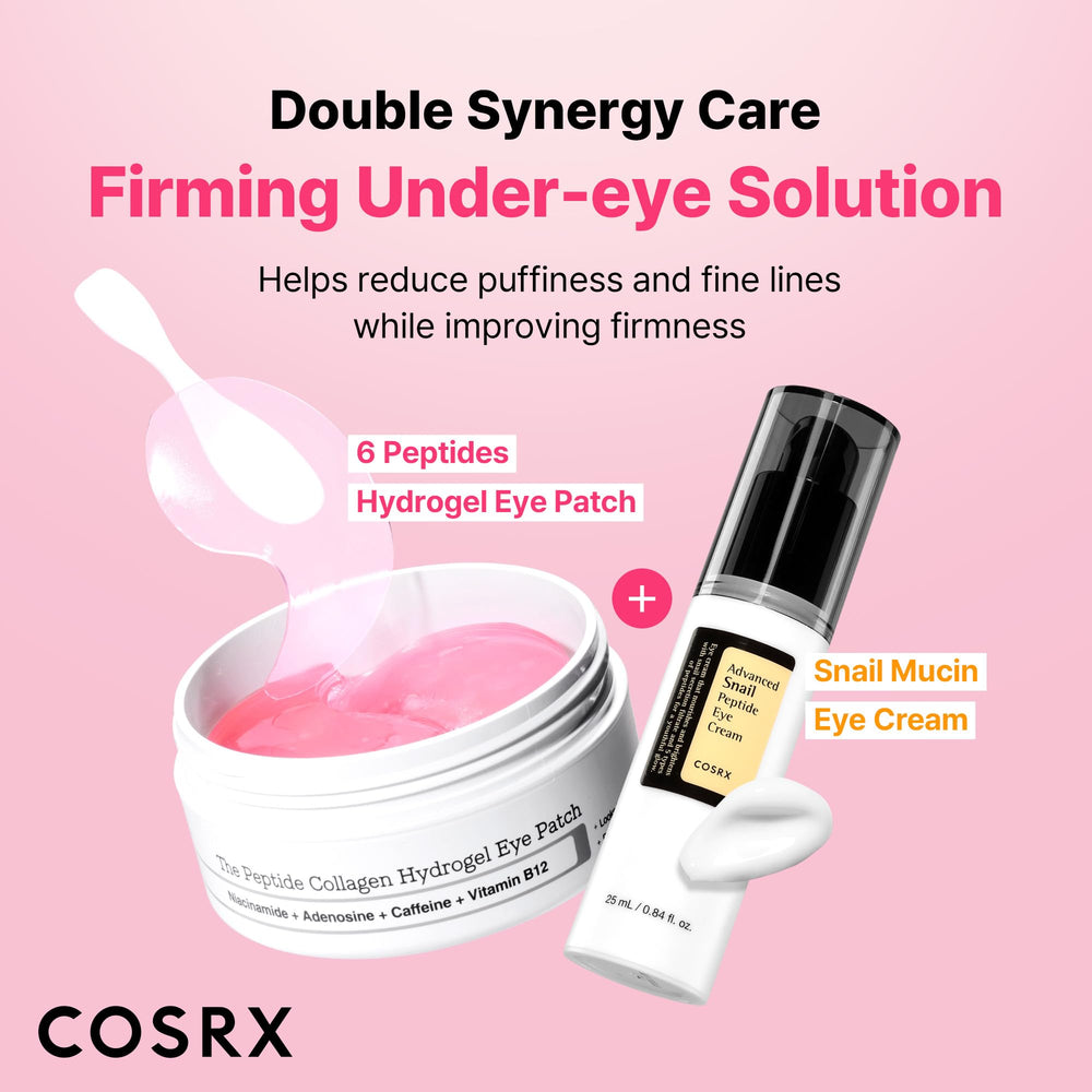 COSRX ingredients cafeine niacinamide adenosine: stimule la tonicite et l'eclat du regard.