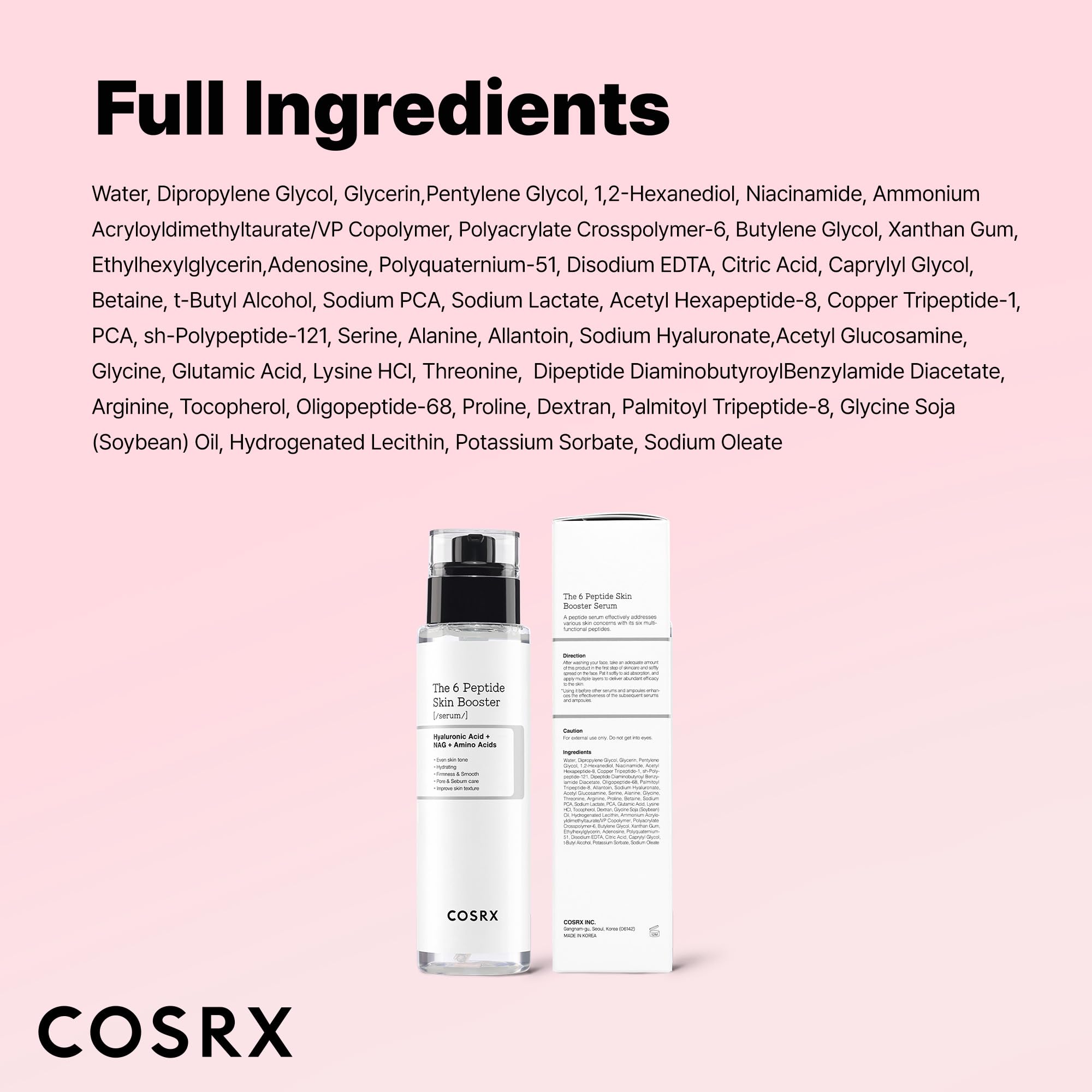 COSRX Texture légère facilite le layering avec hydratants.