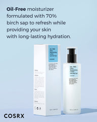 COSRX lotion sèche texture légère non grasse: contrôle discrète de la brillance.
