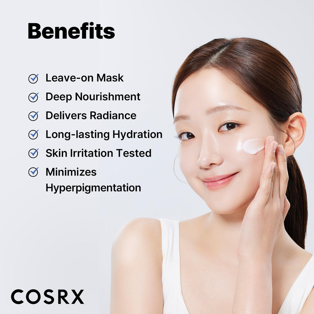 COSRX Masque Nuit Nourrissant: application nocturne généreuse et relaxante.