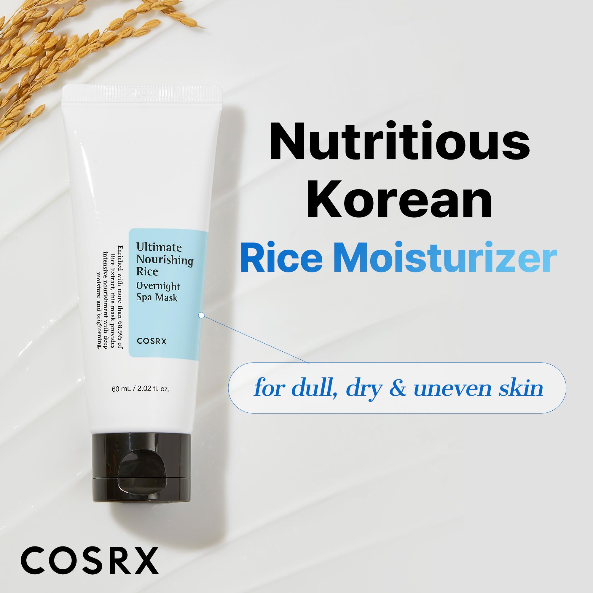 COSRX Masque Nuit Nourrissant: niacinamide pour un teint plus uniforme et lumineux.