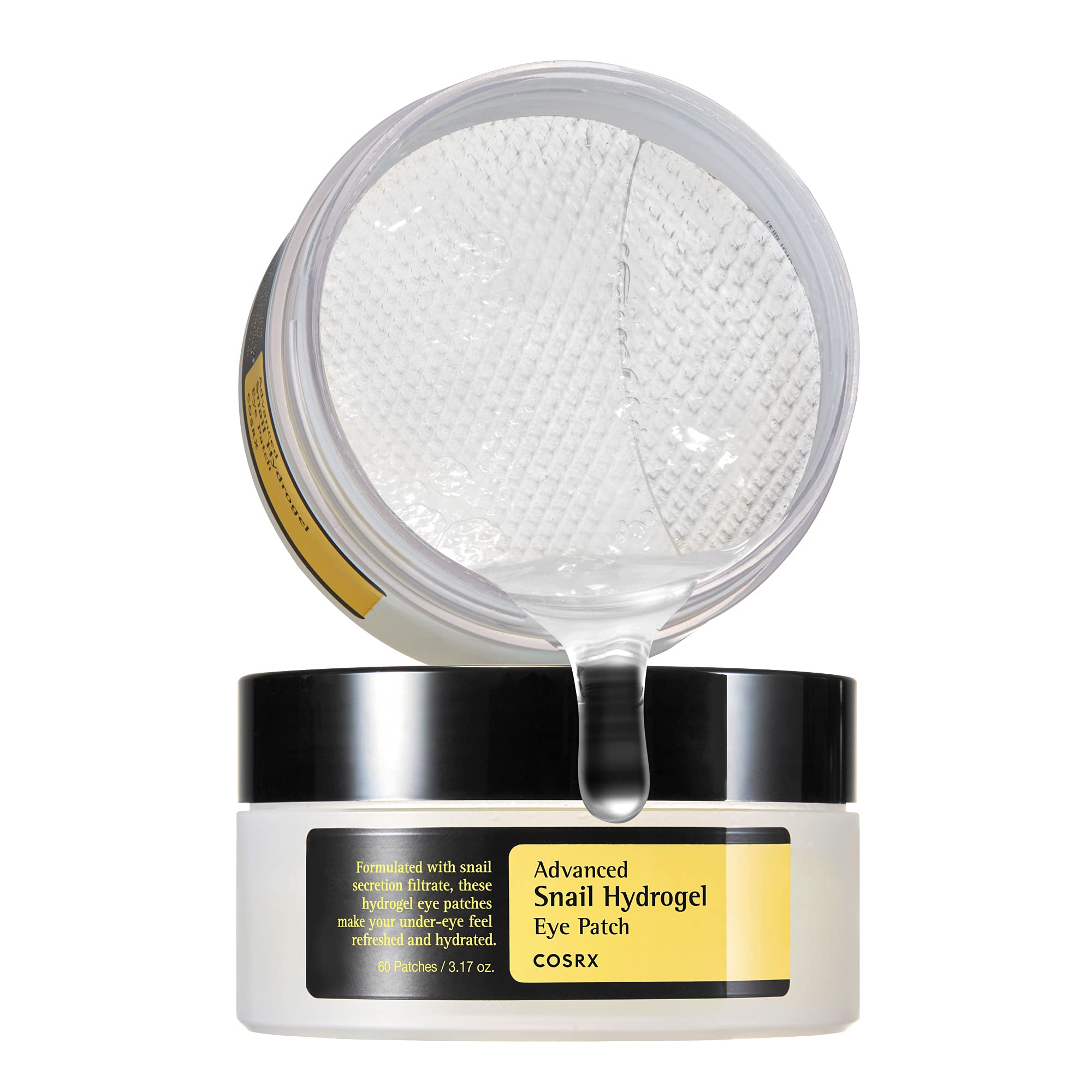 Cosrx masque yeux hydrogel escargot: hydratation ciblée pour le contour
