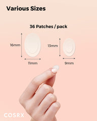 COSRX Master Patch Intensive – bord clair et mat qui s'intègre discrètement au teint.