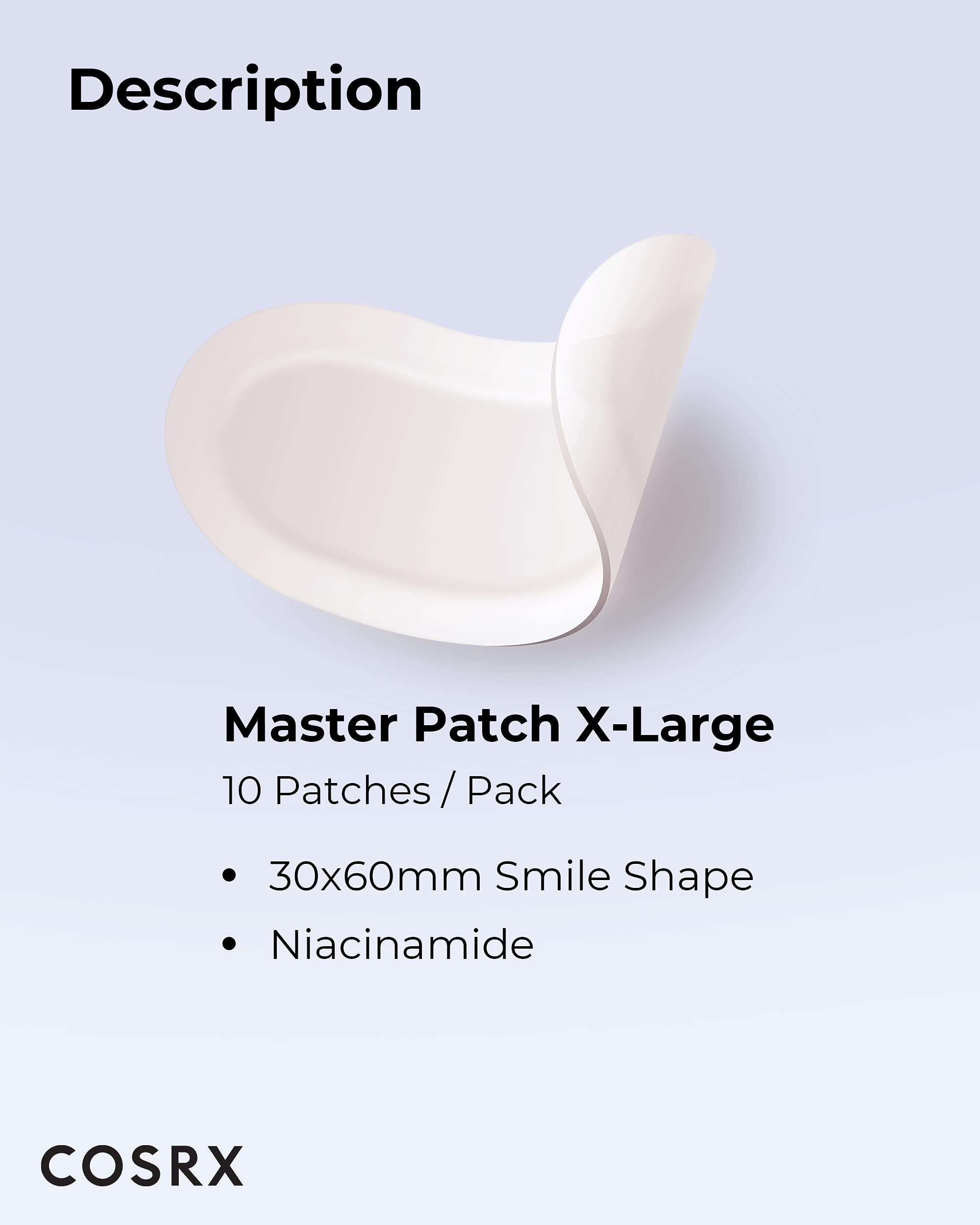 COSRX Master Patch Intensive applied along the jawline for curved surfaces
