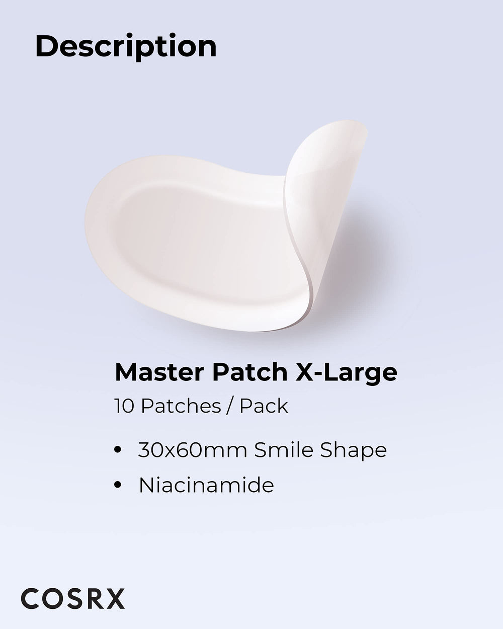 COSRX Master Patch Intensive applied along the jawline for curved surfaces