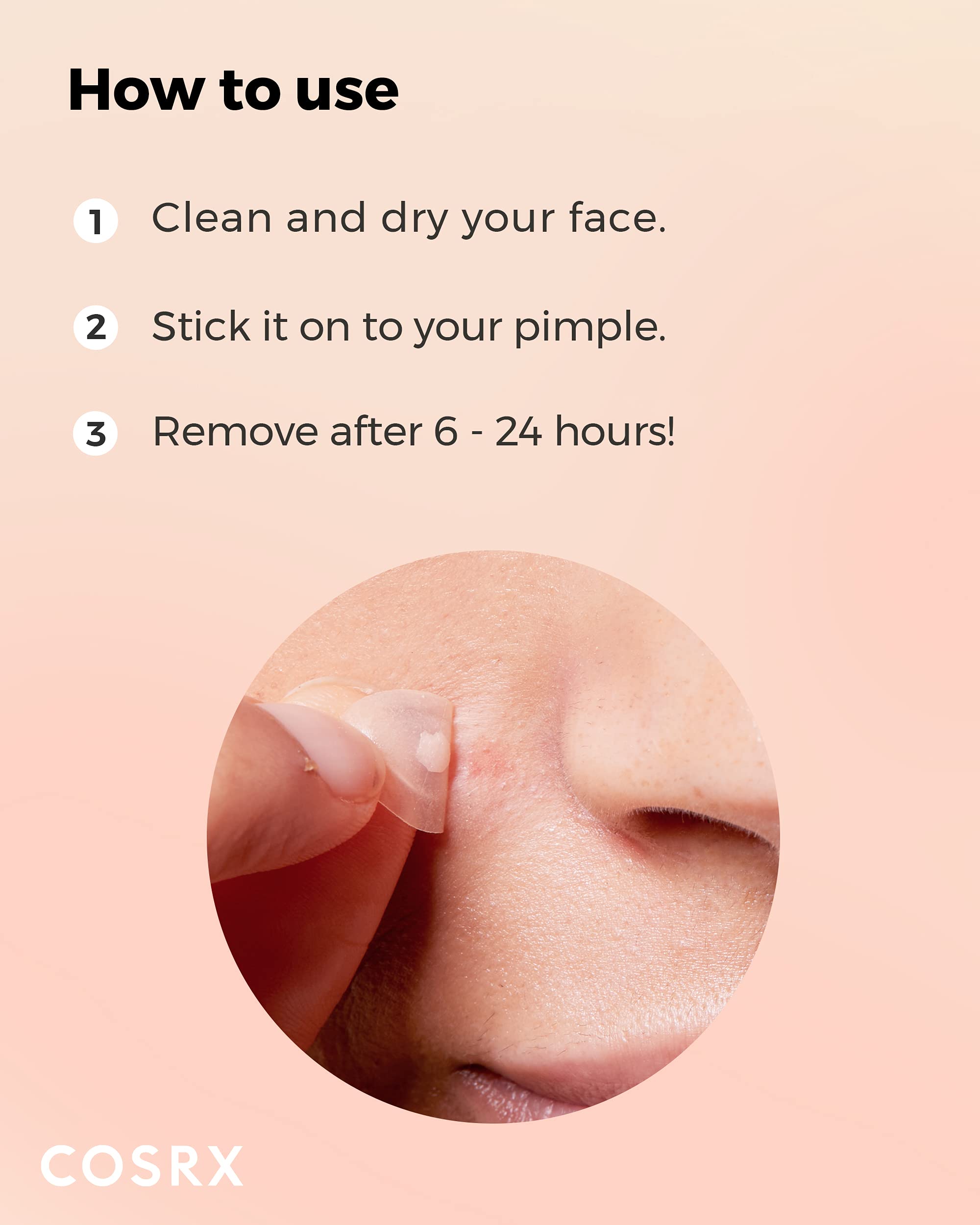 COSRX Master Patch Intensive – retrait et pose faciles pour un rituel rapide.