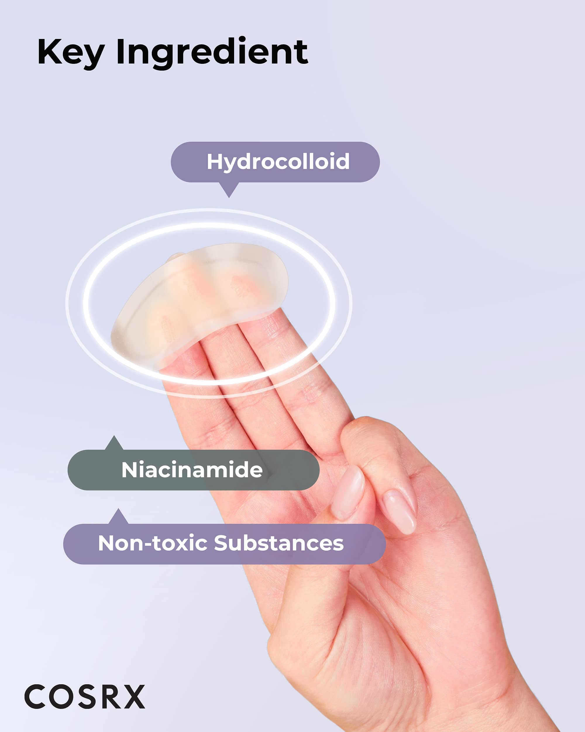 Patch featuring salicylic acid helps clear pores and reduce buildup