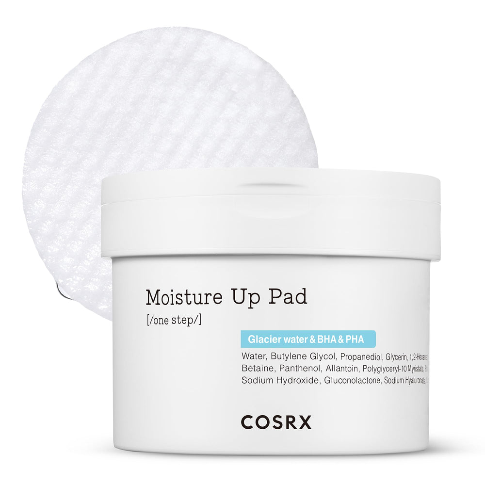 COSRX Moisture Up Pads – emballage 70 tampons visage, hydratation pratique.