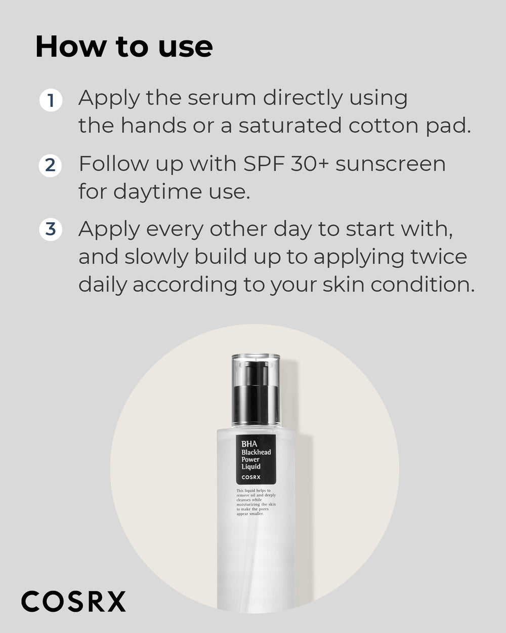 Application sur peau avec coton imbibé, démontrant une exfoliation en douceur