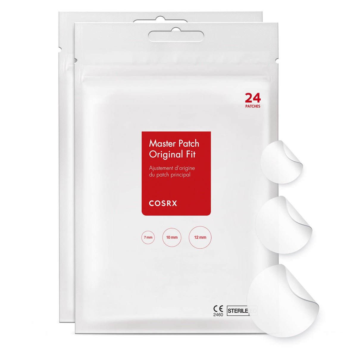 Patch COSRX Acne Original, en boîte et patchs, pour un soin ciblé des imperfections.