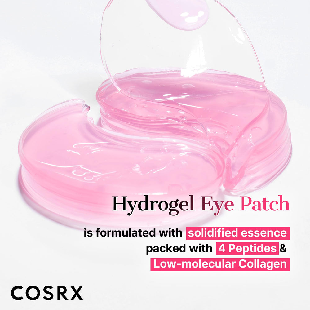 COSRX patches yeux hydrogel hydratants: contour des yeux mieux hydraté et lumineux.