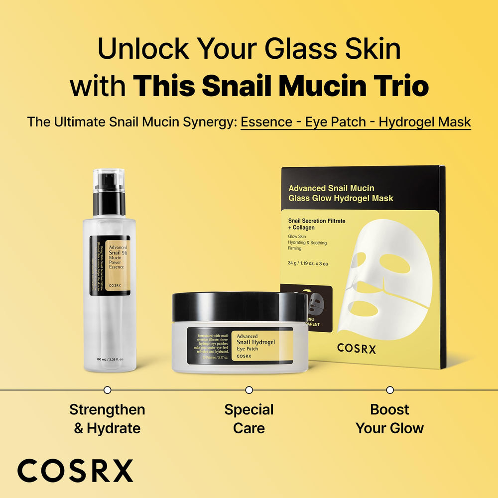 Peau hydratée autour des yeux avec Cosrx; regard apaisé